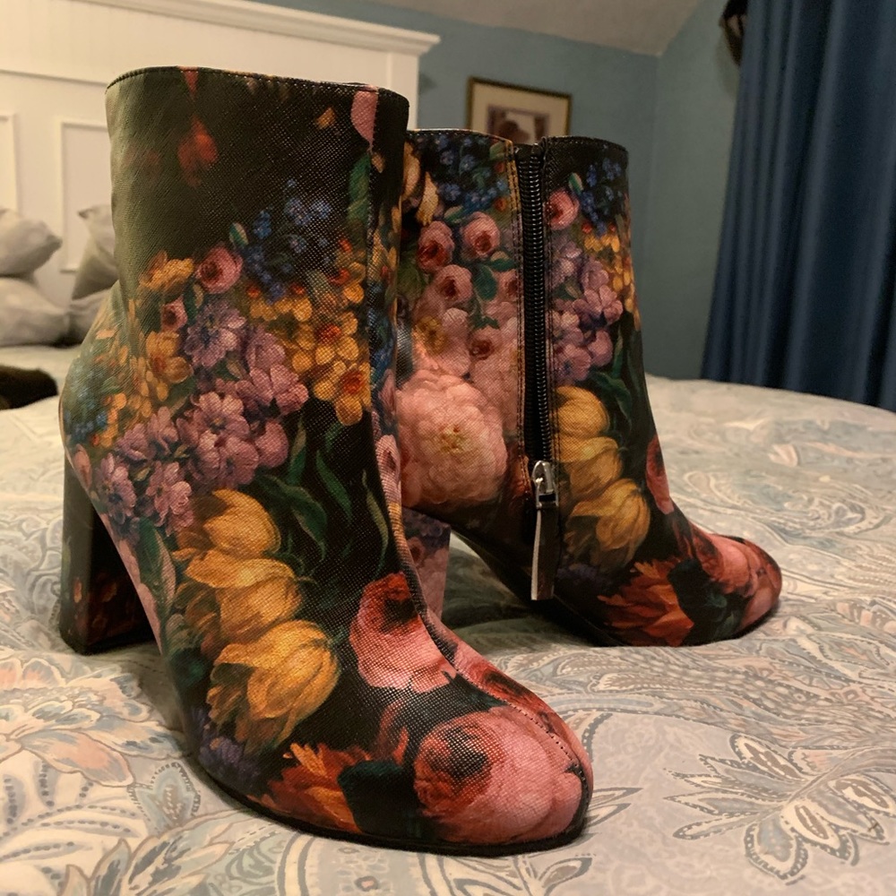 Floral booties